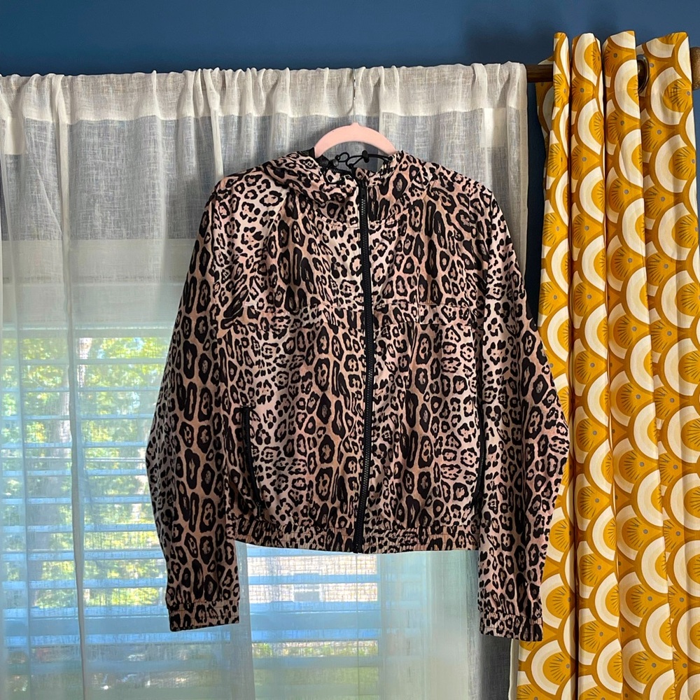 Onezie Cheetah Print Track Jacket